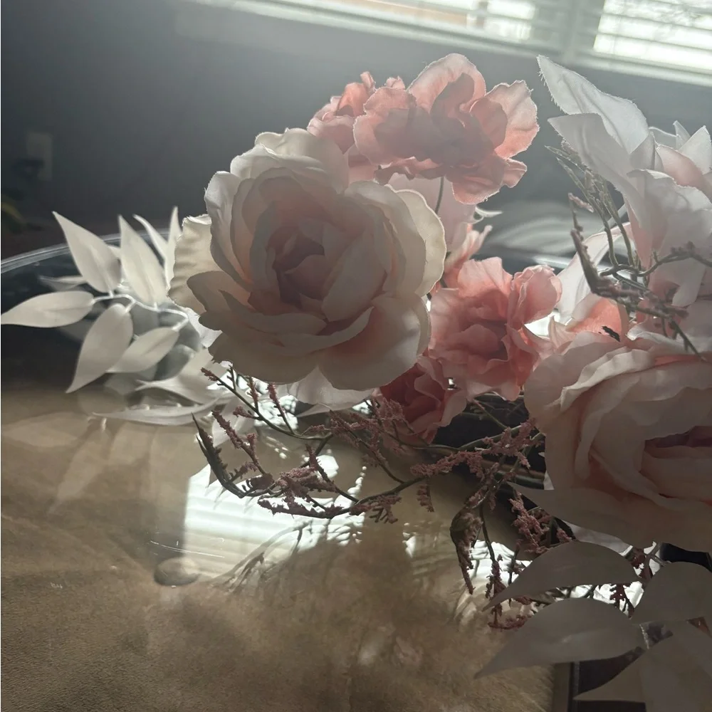 Blush Pink and White Floral Hoop Wreath | NEW with tags | Joanne Fabrics